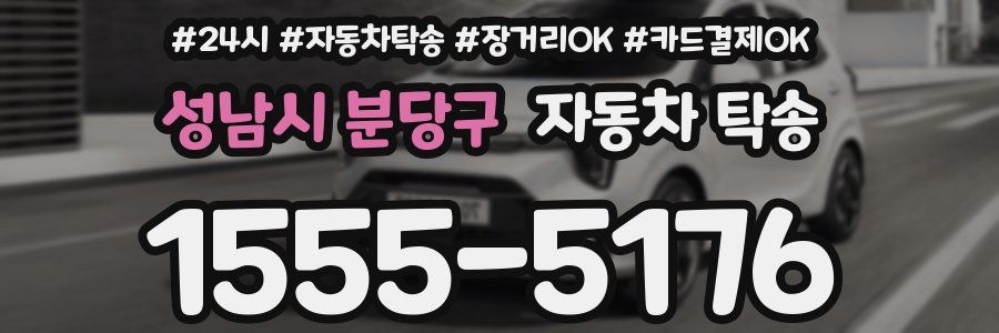 성남시 분당구 자동차 탁송