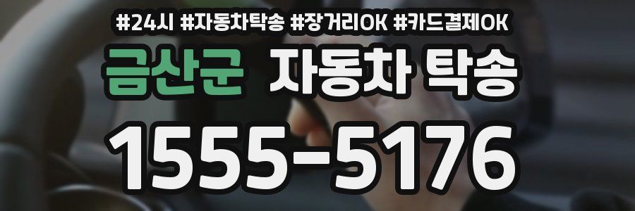 금산군 자동차 탁송