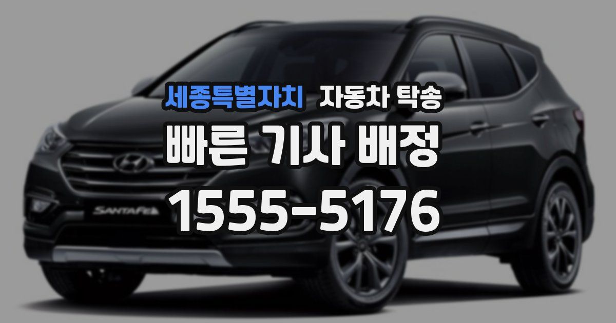 세종특별자치 자동차 탁송