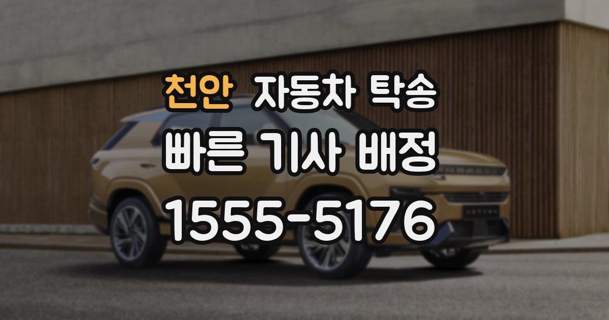 천안 자동차 탁송