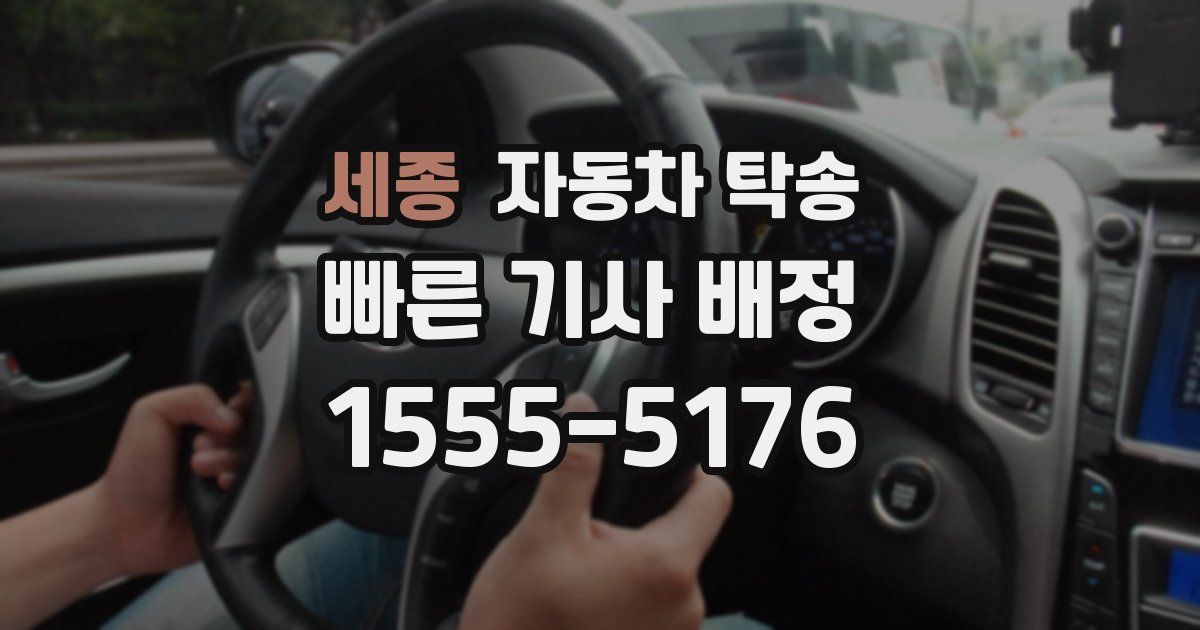 세종 자동차 탁송