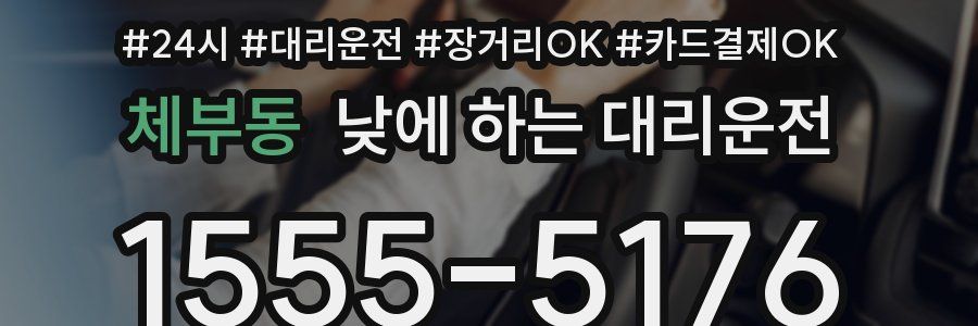 체부동 낮에 하는 대리운전