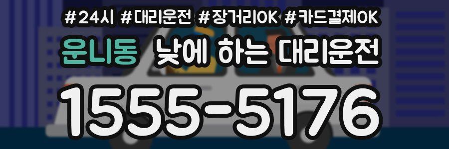 운니동 낮에 하는 대리운전