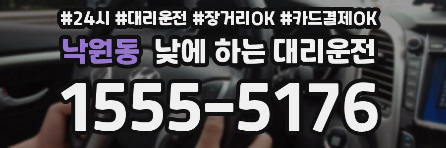 낙원동 낮에 하는 대리운전