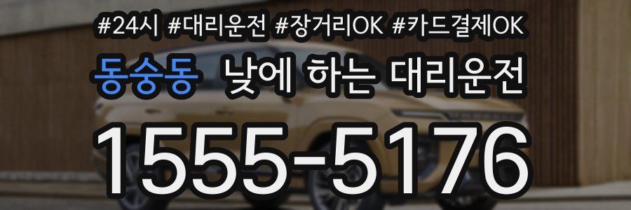 동숭동 낮에 하는 대리운전
