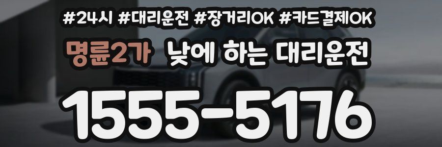 명륜2가 낮에 하는 대리운전