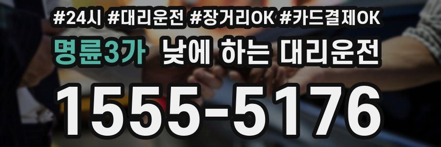 명륜3가 낮에 하는 대리운전