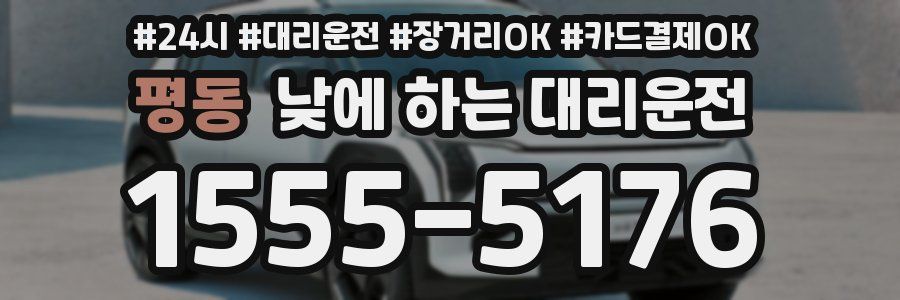 평동 낮에 하는 대리운전