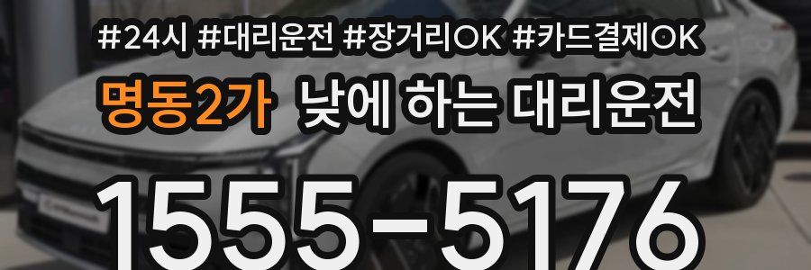 명동2가 낮에 하는 대리운전