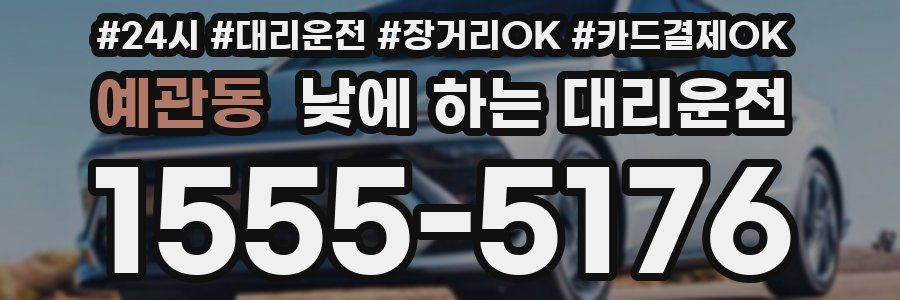 예관동 낮에 하는 대리운전