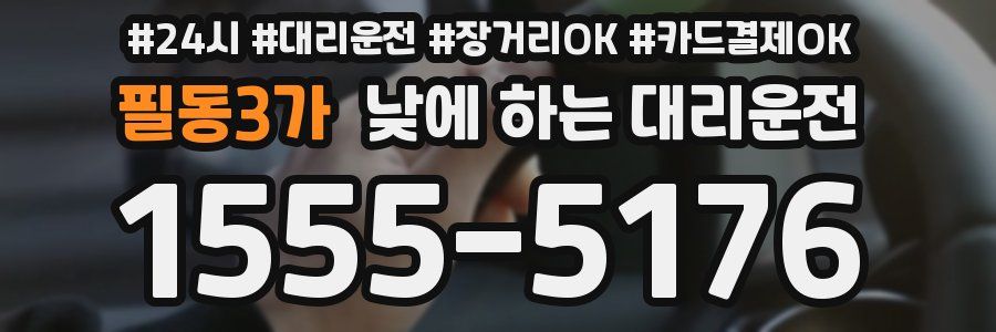 필동3가 낮에 하는 대리운전