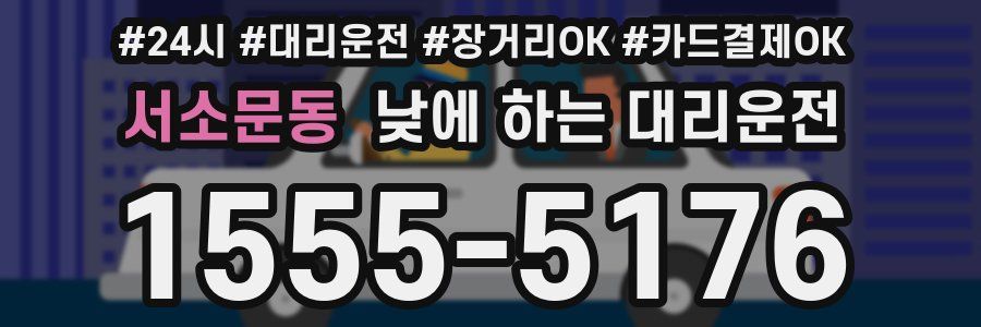 서소문동 낮에 하는 대리운전