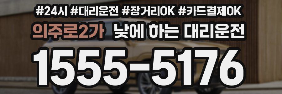 의주로2가 낮에 하는 대리운전