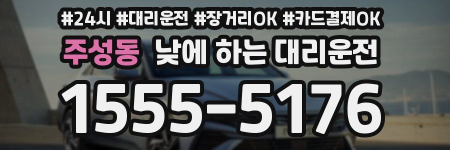 주성동 낮에 하는 대리운전