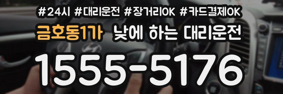 금호동1가 낮에 하는 대리운전