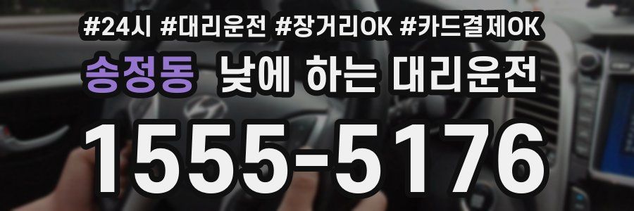 송정동 낮에 하는 대리운전