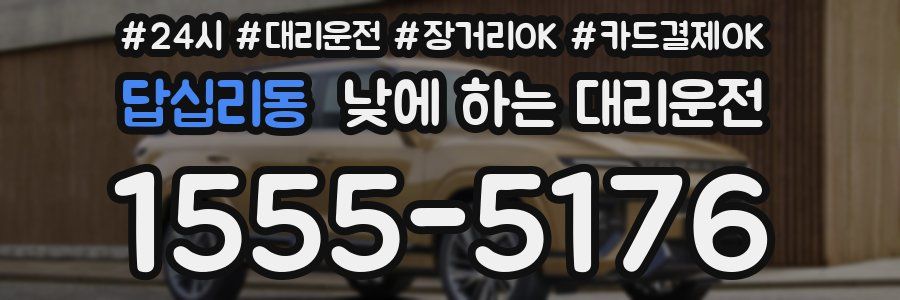 답십리동 낮에 하는 대리운전