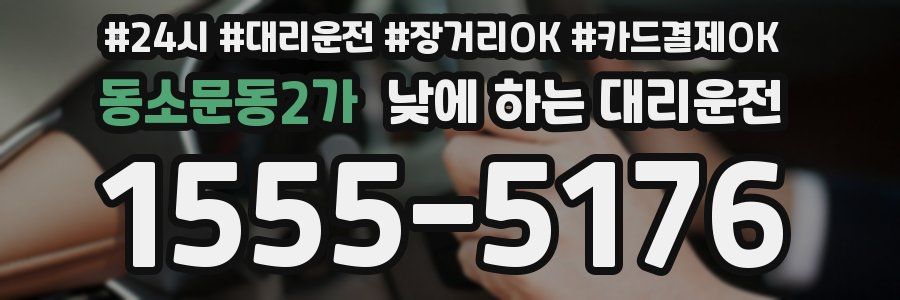 동소문동2가 낮에 하는 대리운전