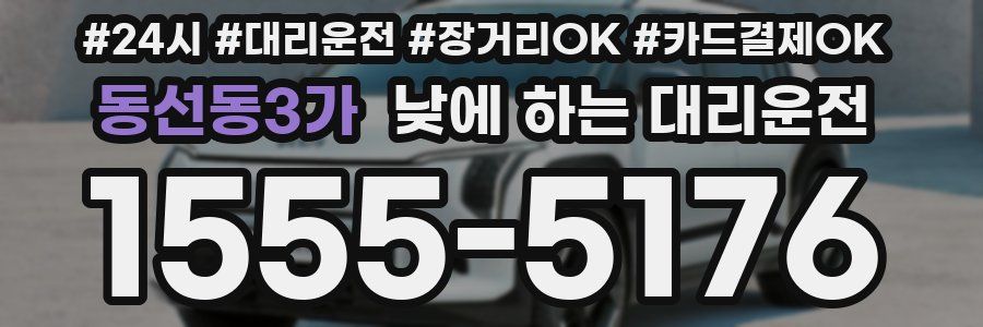 동선동3가 낮에 하는 대리운전