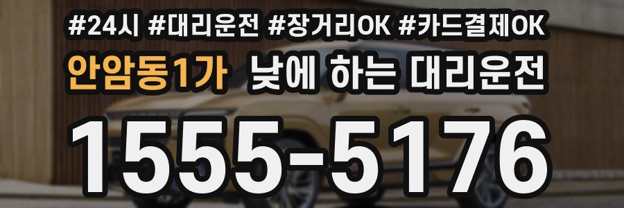 안암동1가 낮에 하는 대리운전