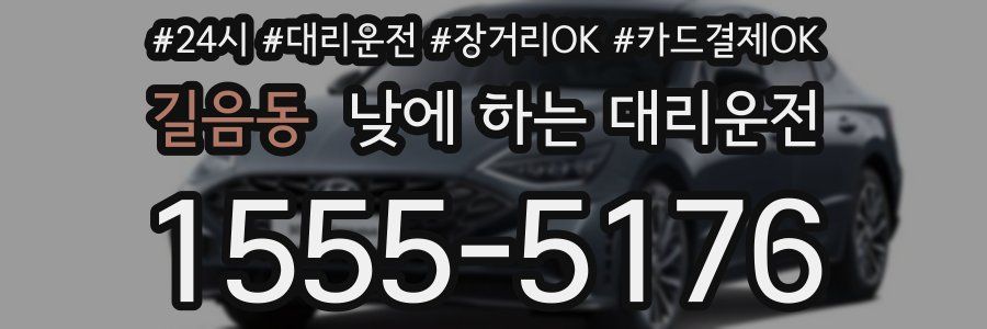 길음동 낮에 하는 대리운전