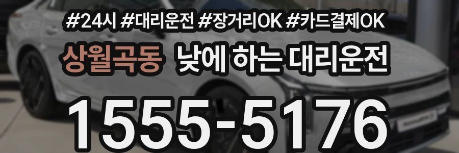 상월곡동 낮에 하는 대리운전