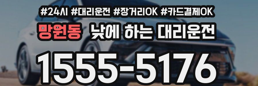 망원동 낮에 하는 대리운전