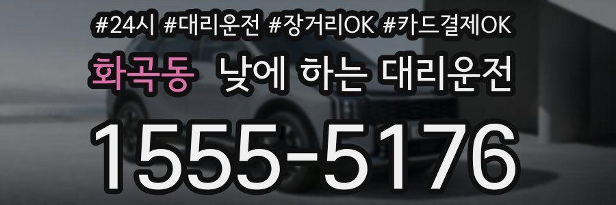 화곡동 낮에 하는 대리운전