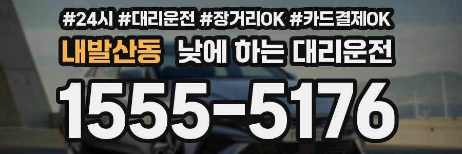 내발산동 낮에 하는 대리운전