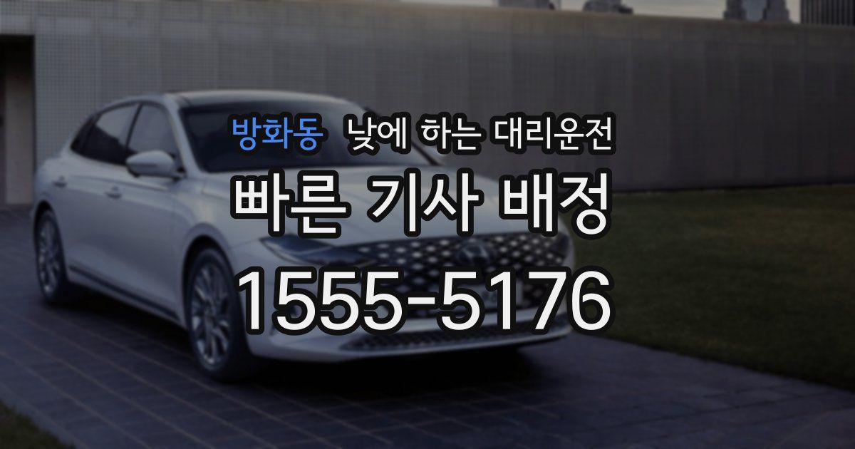 방화동 낮에 하는 대리운전