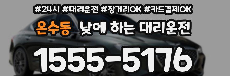 온수동 낮에 하는 대리운전