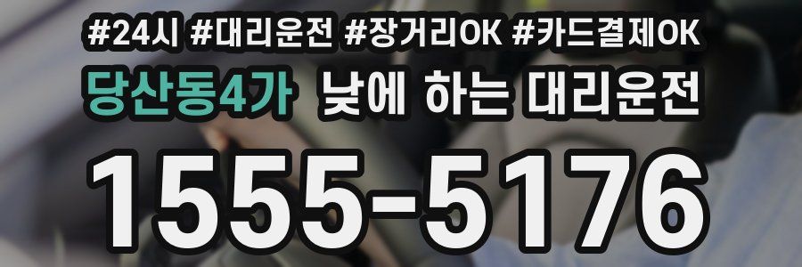 당산동4가 낮에 하는 대리운전