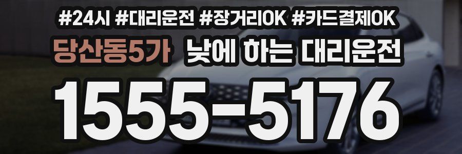 당산동5가 낮에 하는 대리운전