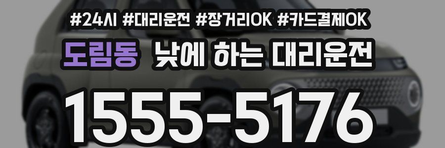 도림동 낮에 하는 대리운전