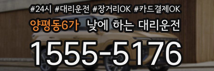 양평동6가 낮에 하는 대리운전