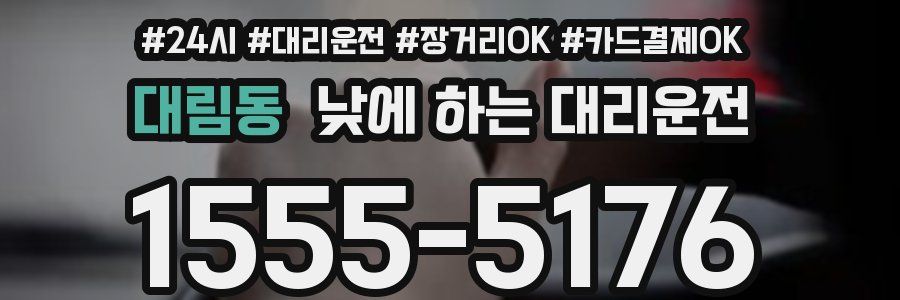 대림동 낮에 하는 대리운전