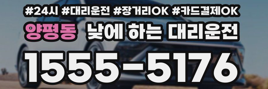 양평동 낮에 하는 대리운전