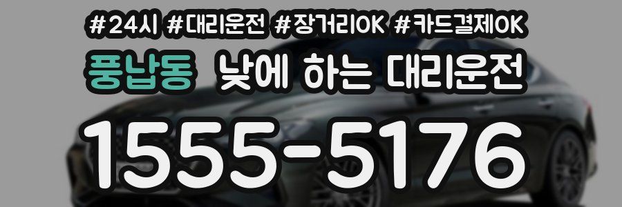 풍납동 낮에 하는 대리운전