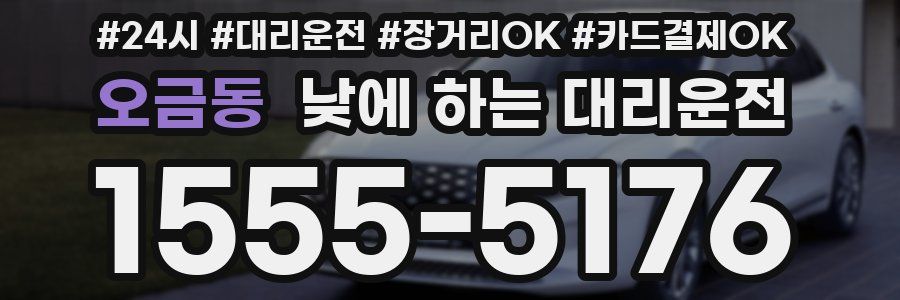오금동 낮에 하는 대리운전