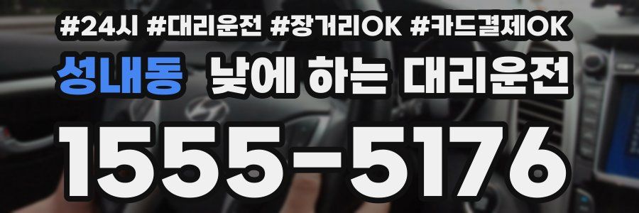 성내동 낮에 하는 대리운전