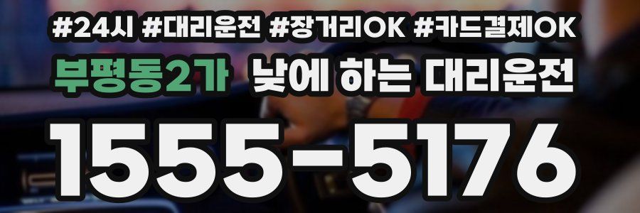 부평동2가 낮에 하는 대리운전