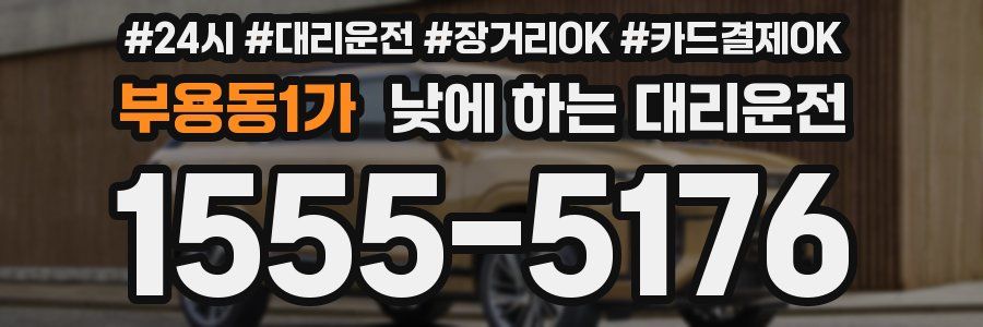 부용동1가 낮에 하는 대리운전