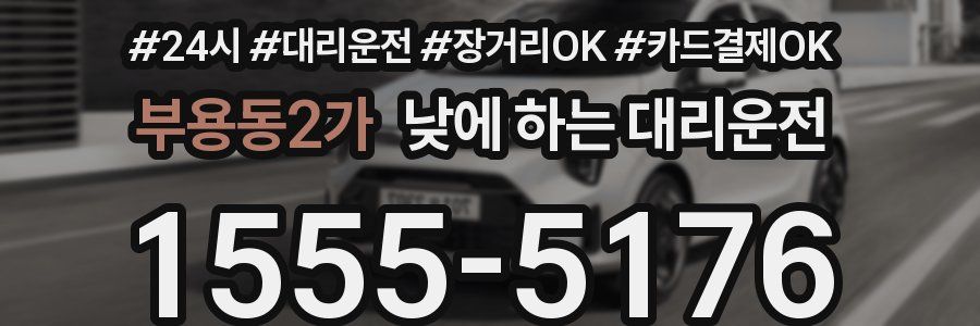 부용동2가 낮에 하는 대리운전
