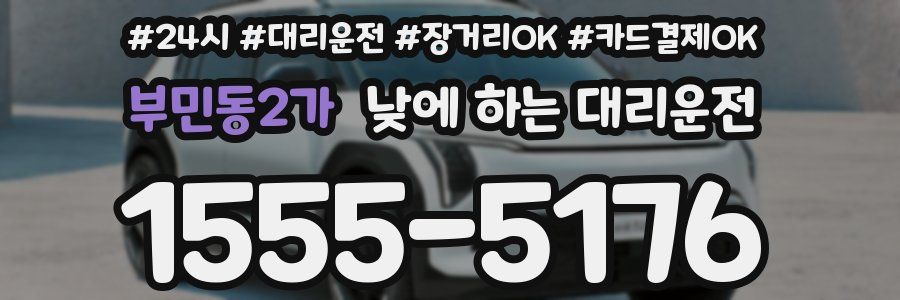 부민동2가 낮에 하는 대리운전