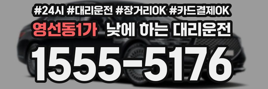 영선동1가 낮에 하는 대리운전