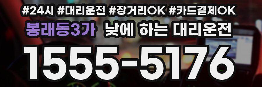 봉래동3가 낮에 하는 대리운전