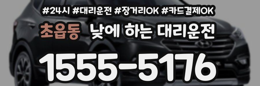 초읍동 낮에 하는 대리운전