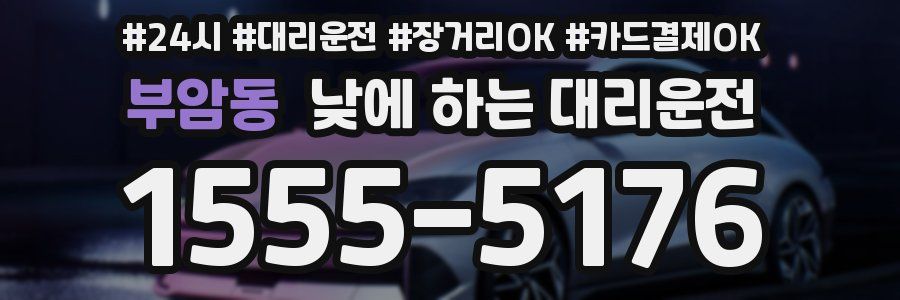 부암동 낮에 하는 대리운전