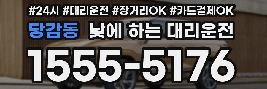 당감동 낮에 하는 대리운전