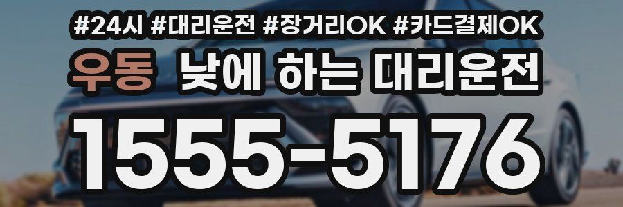 우동 낮에 하는 대리운전